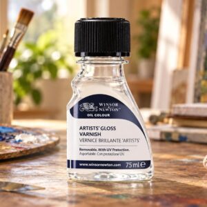 Vernice Brillante Artists Winsor & Newton 75ml | Protezione UV per Pittura ad Olio