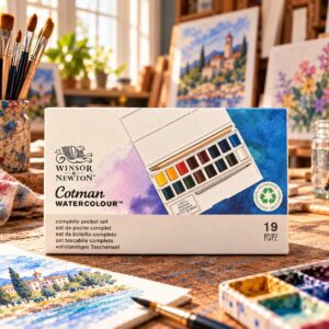 Set Acquerelli Winsor & Newton Cotman 19 Pezzi
