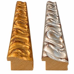 Asta per Cornici in Legno - Decoro Ondulato