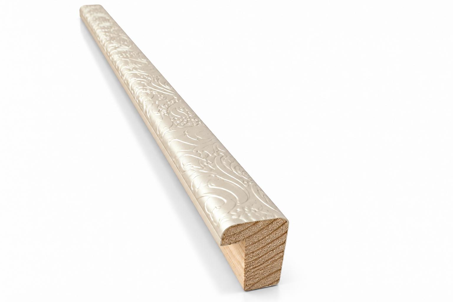 Aste per Cornici in Legno con Decoro Floreale - immagine 3