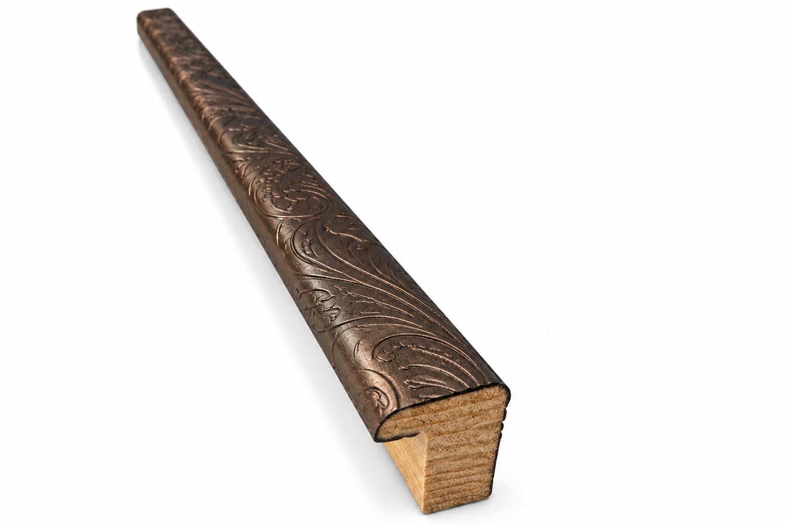 Aste per Cornici in Legno con Decoro Floreale - immagine 5