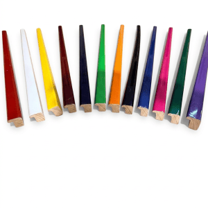 Aste da Cornice in Legno Lucido – Colori Assortiti