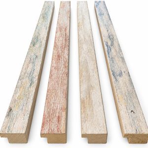 Aste per Cornici in Legno Spazzolato Decapé Multicolor