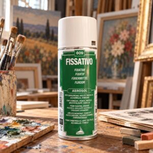 Fissativo Spray Maimeri 609 per Carboncino e Matita | Bomboletta 400ml