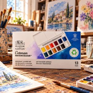 Set Acquerelli Winsor & Newton Cotman 13 Pezzi